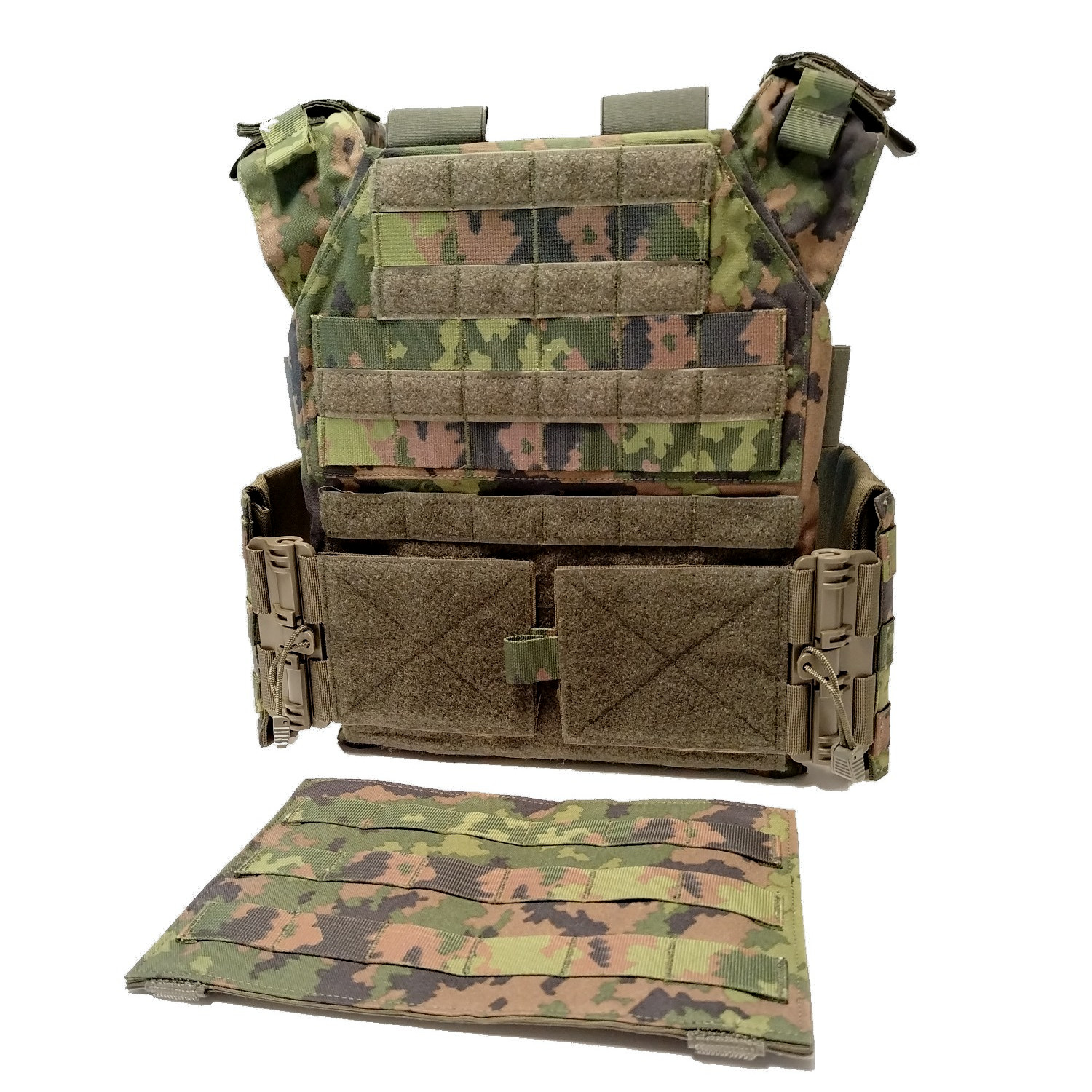 Combo: Plate Carrier, M24, luotisuojalevypari, IIIA ja kylkisuojalevypari, IIIA