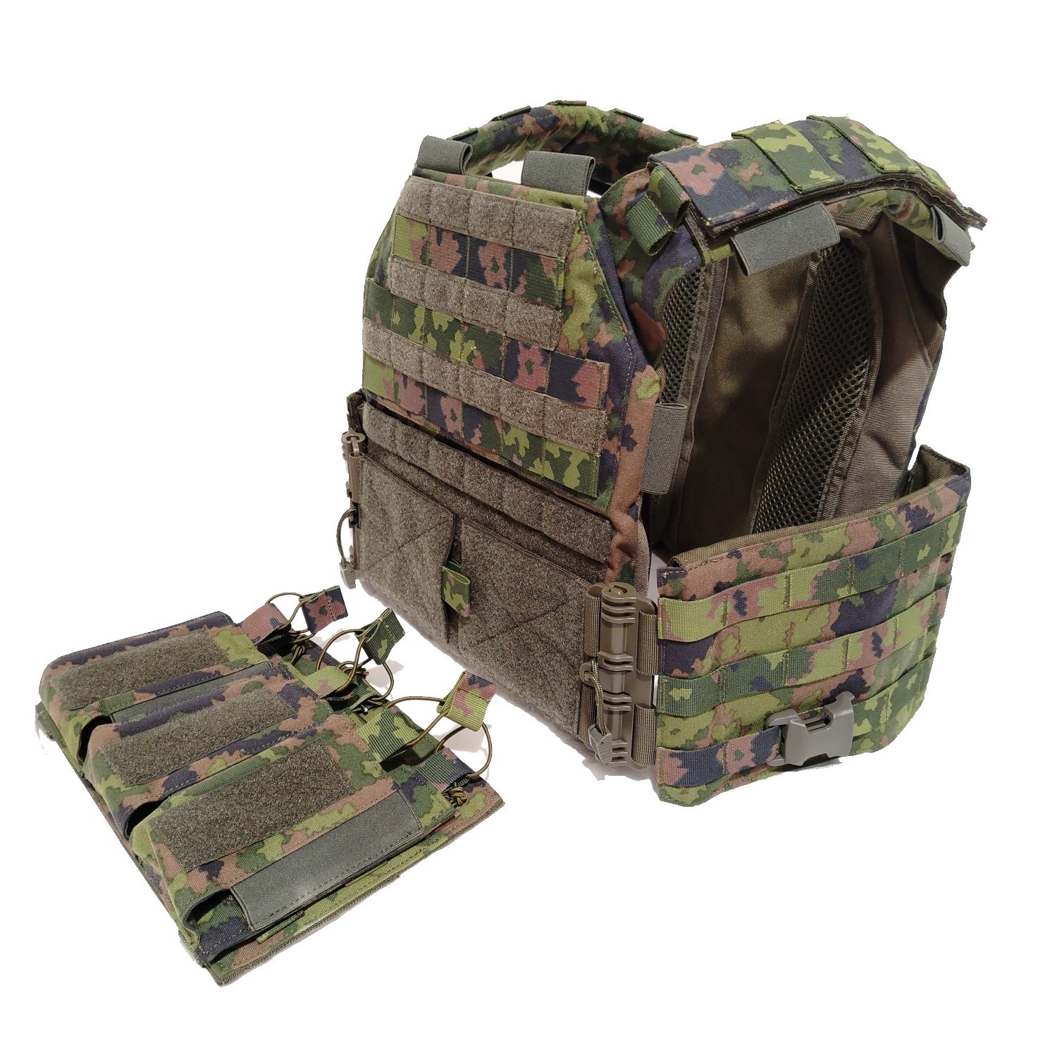 Combo: Plate Carrier, M24, luotisuojalevypari, IIIA ja kylkisuojalevypari, IIIA