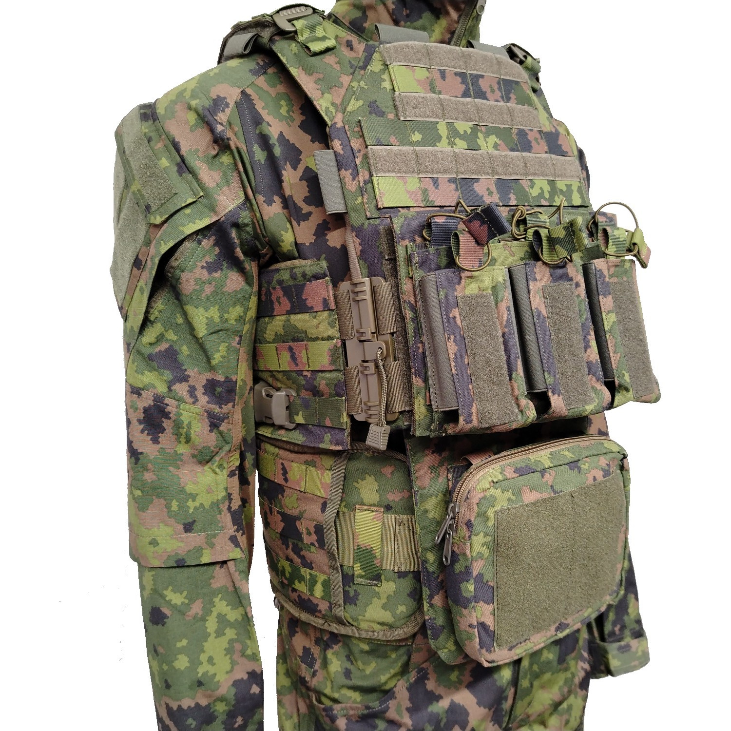 Combo: Plate Carrier, M24, luotisuojalevypari, IIIA ja kylkisuojalevypari, IIIA